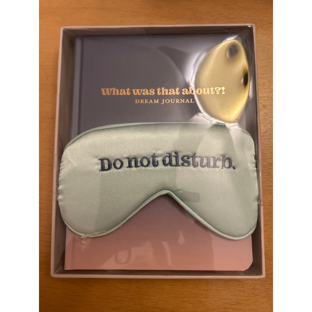 New Journal Sleeping Eye Mask Set Do Not Disturb Mask What Was That Abt Journal